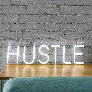New* HUSTLE 19.69" LED Neon Sign Lights